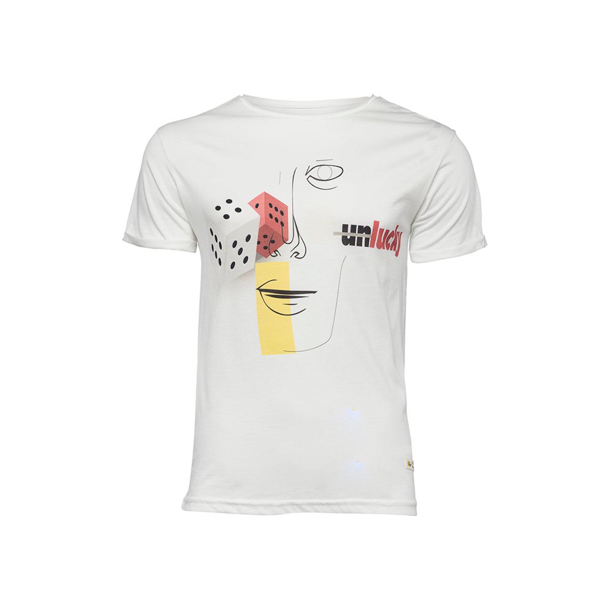 Biggdesign Faces Lucy T-Shirt, Printed Male T-shirt, Cotton , Crew - Sterilamo