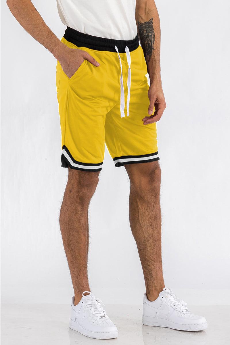 Mens Striped Basketball Active Jordan Shorts - Sterilamo