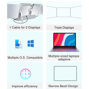 2023 portable 14 inch laptop triple screen laptop screen extender - Sterilamo
