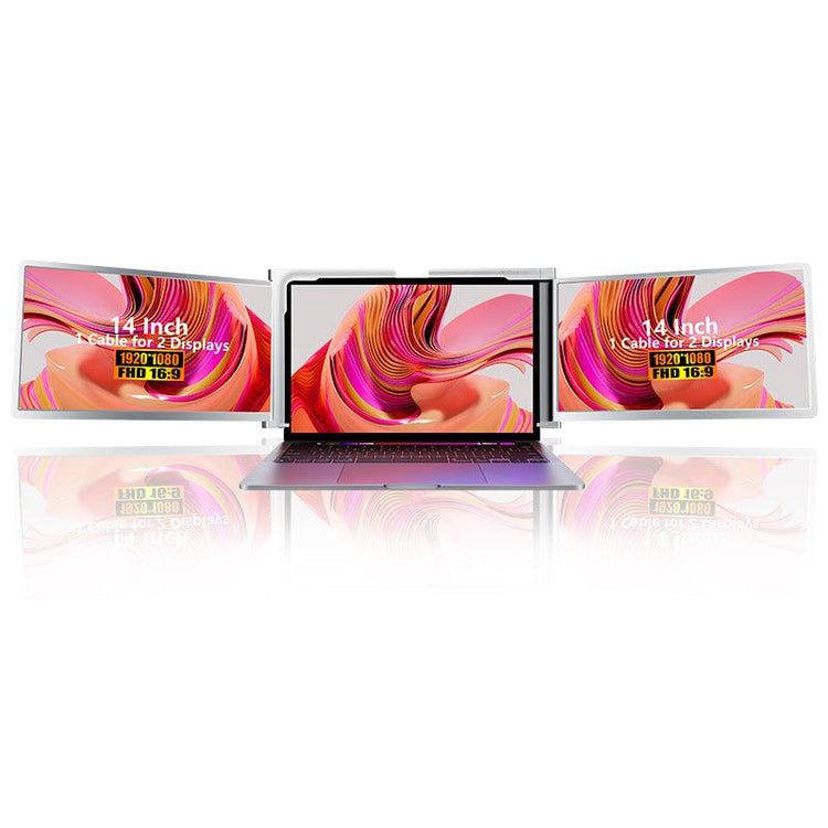2023 portable 14 inch laptop triple screen laptop screen extender - Sterilamo