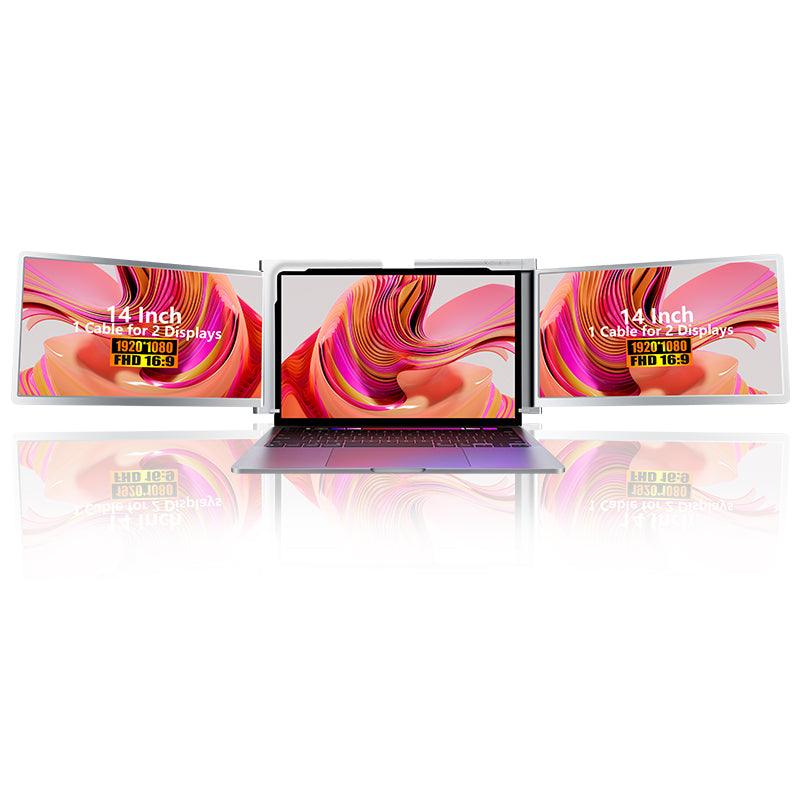 2023 portable 14 inch laptop triple screen laptop screen extender - Sterilamo