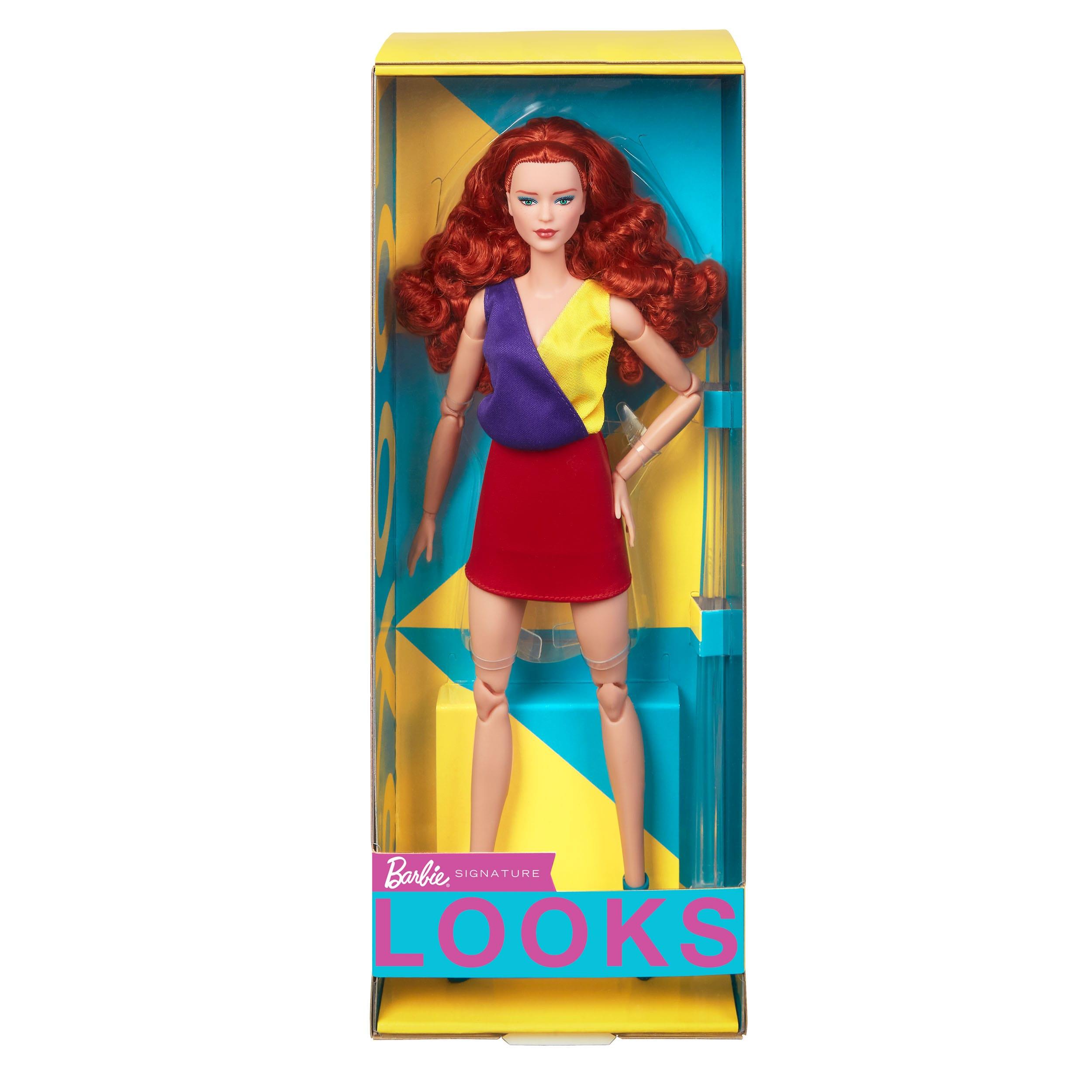 Barbie Signature Barbie Looks Puppe Model #13 Red Hair, Red Skirt - Sterilamo