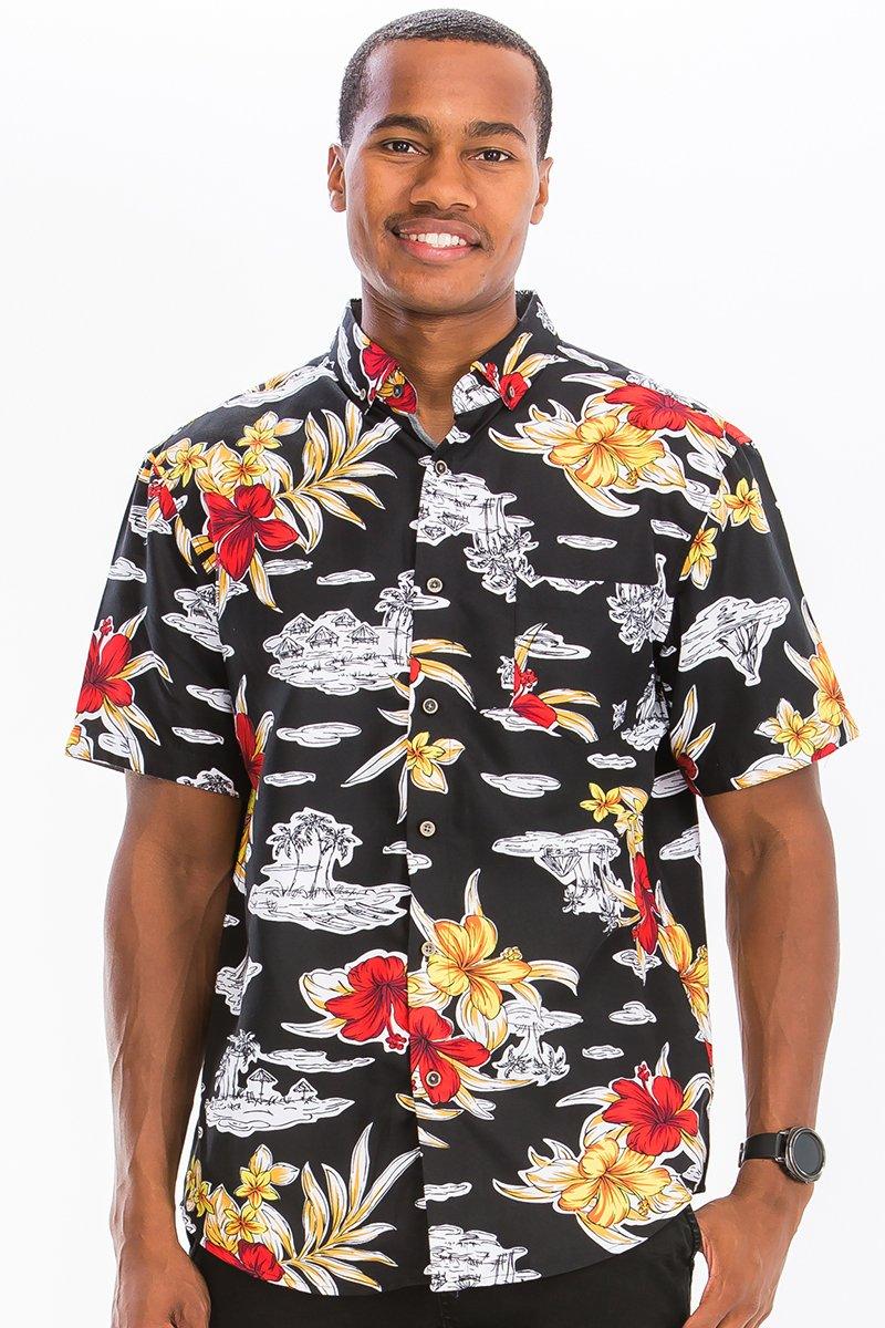 HAWAIIAN BUTTON DOWN SHIRT - Sterilamo