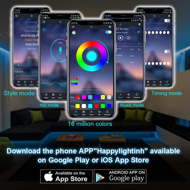 RGB Lights Flexible LED Lamp Tape - Sterilamo