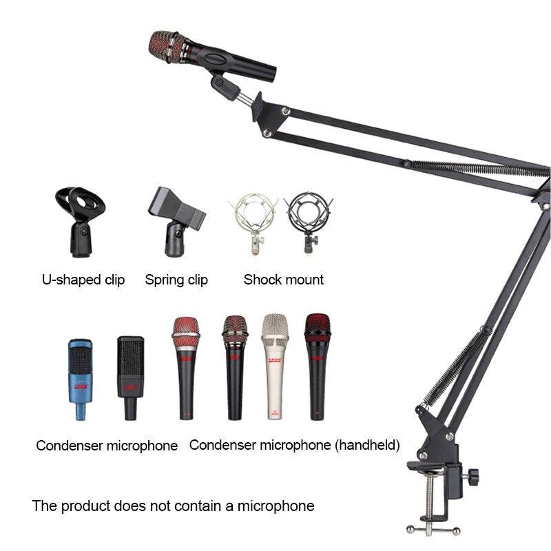 Usb Computer Condenser Microphone Kit With Adjustable Scissor Arm - Sterilamo