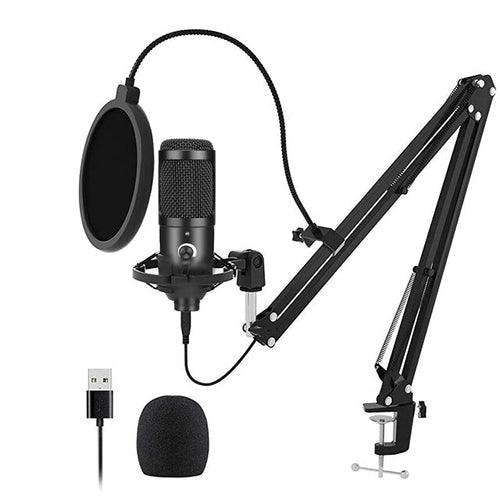 Usb Computer Condenser Microphone Kit With Adjustable Scissor Arm - Sterilamo